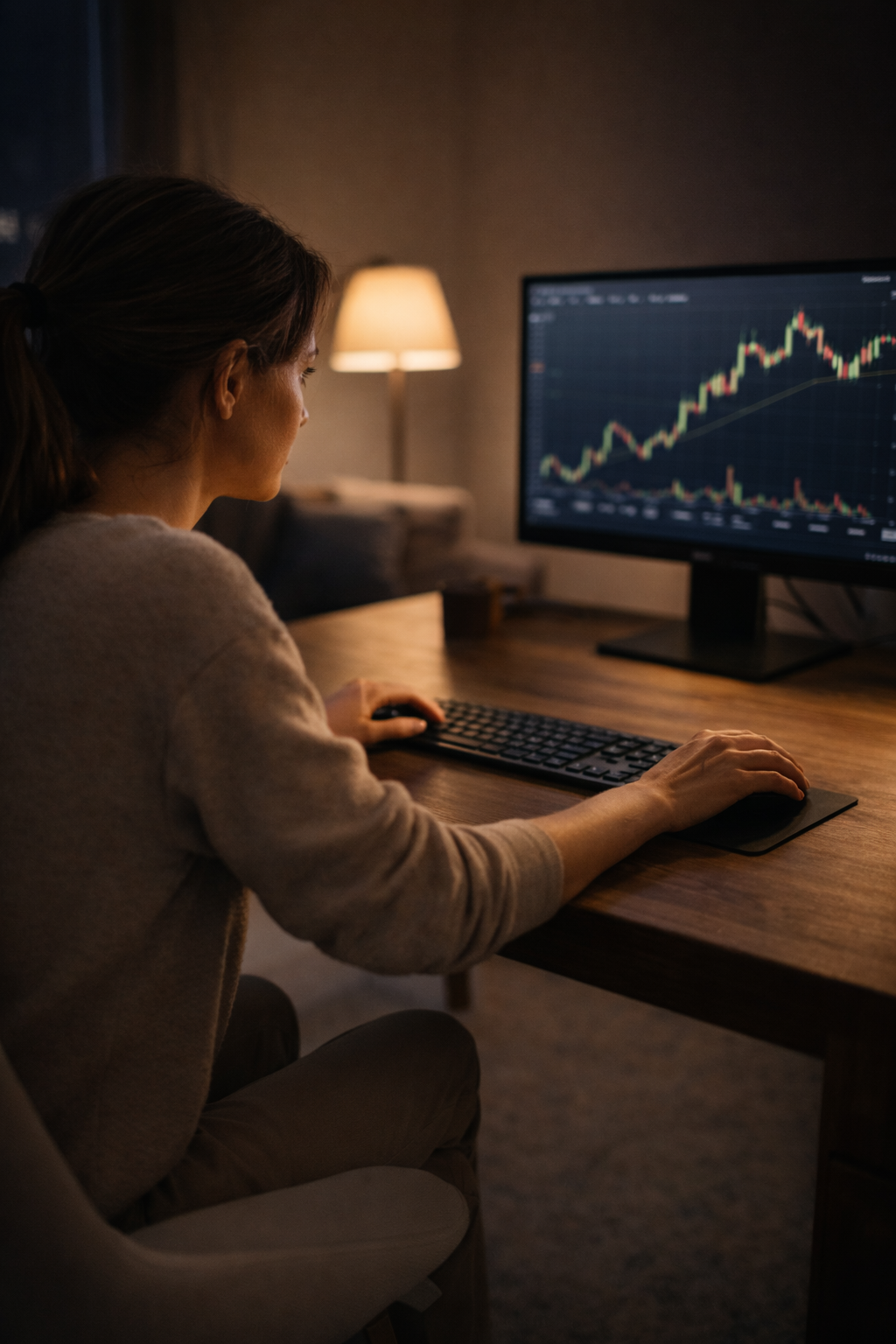 A female trader feels that the the position is to heavy.